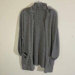 Gray American Eagle soft and sexy ultra thin hooded cardigan sweater
#252904EB
